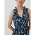 thumbnail image 2 of Vestido GAP sin mangas con cuello dividido azul floral para mujer, 2 of 4