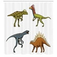 thumbnail image 3 of Ambesonne Dinosaur Shower Curtain, Reptile Fossils Animals, 69"Wx75"L, Multicolor, 3 of 3