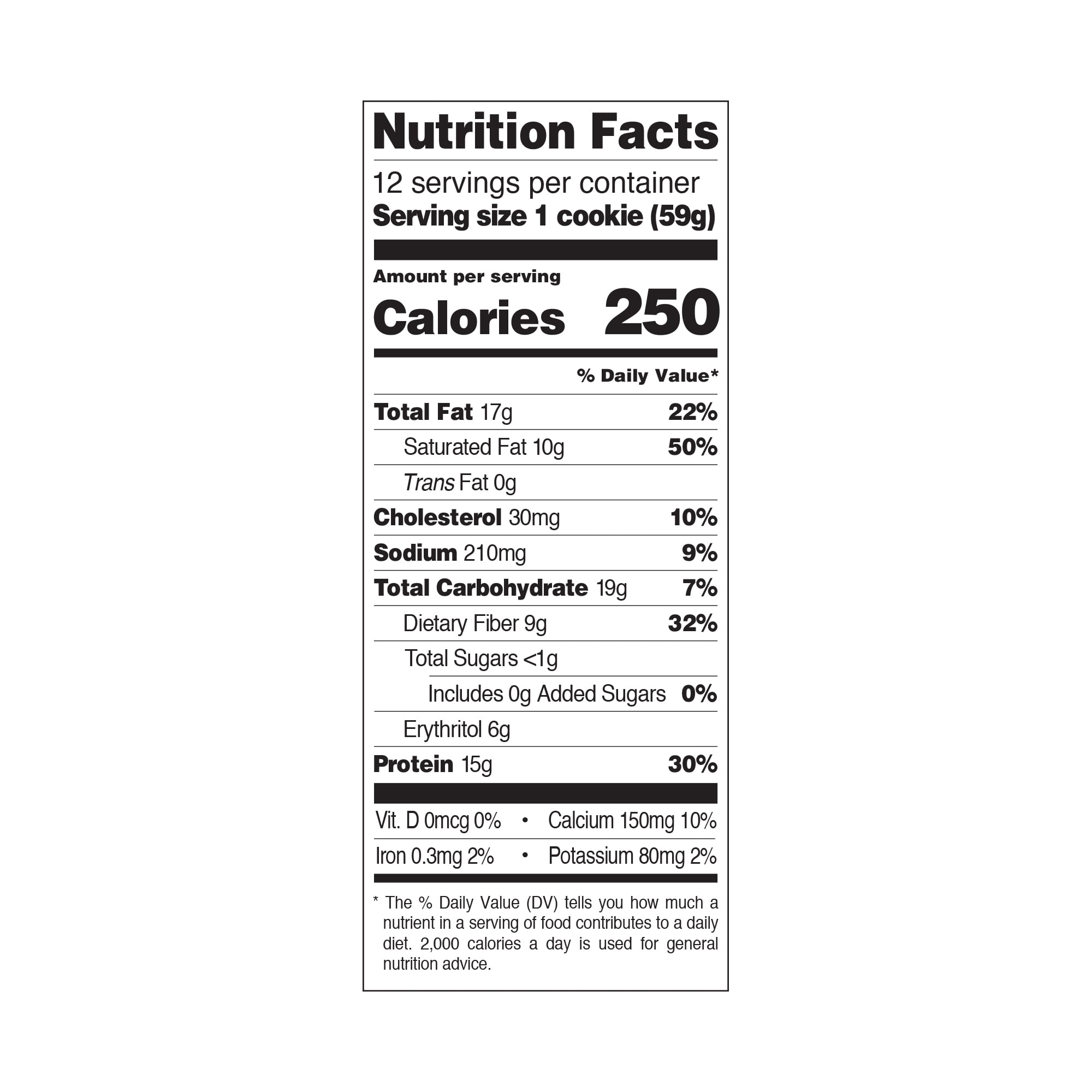 Quest Protein Cookie, Chocolate Chip, 15g Protein, 12 Ct