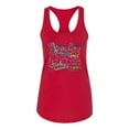 thumbnail image 2 of Wild Bobby, God Grant Me Serenity Courage and Wisdom Prayer Faith, Inspirational/Christian, Women Racerback Tank Top, Red, Large, 2 of 3