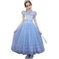 thumbnail image 1 of HAWEE Costume de Princesse des Neiges pour Fille, Robe de Fête d'Halloween Chic, 1 of 6