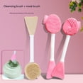 thumbnail image 3 of Dual Purpose Silicone Face Cleansing Brush and Mask Applicator Tool, 3 of 5