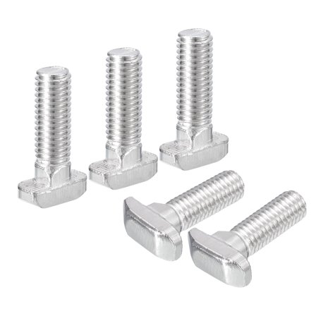 10pack T-Slot Bolts, M8 x 30mm Hammer Head Bolt T Screw Drop-in Stud for 4040 Series T-Slot Aluminum Extrusion Profile