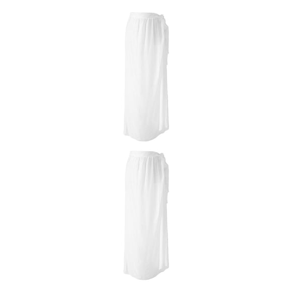 Yuarrent Mujer gasa cubrir Midi vacaciones verano playa Casual abrigo lavable cómodo traje de baño ropa de playa Type1 NO1