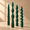 7.5Twisted-Dark green, variant on Green Spiral Taper Candles, 7.5 Inch Short Twisted Candlesticks, Unscented Taper Candle Sticks for Holiday, Dinner Party, and Christmas Decorations, 4 Pack