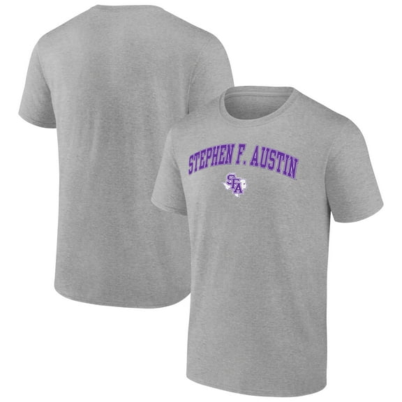 Men's Heather Gray Stephen F Austin Lumberjacks Campus T-Shirt