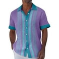 thumbnail image 1 of Hawaiian Shirt For Men, Men's Vintage Button Down Bowling Shirts Short Sleeve Summer Beach Shirt 2XL, 1 of 5