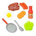 thumbnail image 2 of figatia 8 Pieces Kitchen Playset Kitchen Cooking Pan Playset Realistic Role Play Pretend Argent, 2 of 9