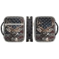 thumbnail image 2 of Xoenoiee Deer American Flag Pattern Bible Cover Case for Women Men Large Bible Cover with Handle Quilted Bible Carrying Case Bible Study Supplies Accessories with Pocket, 2 of 7