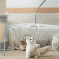 thumbnail image 2 of 2pz Juguete Interactivo Para Gatos Cola De Rata De Silicona Belug, Azul, 2 of 5