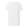 thumbnail image 7 of Scyoekwg Woman Comfy Clothes Clearance Solid Color Tee V-Neck Summer Tops Short Sleeve Tunic Tops Casual Loose Fit Trendy Tops White S, 7 of 7