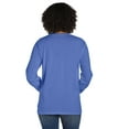 thumbnail image 3 of Hanes Pocket T-Shirt Long Sleeve Unisex Garment Dyed Tee Crewneck Cotton, 3 of 4