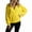 Yellow, variant on Bibifish Womens Sweatshirts Autumn Soft Oversized Solid Color V Neck Sweatshirts Cozy Long Sleeve Trendy Streetwear Pullover Tops For Ladies