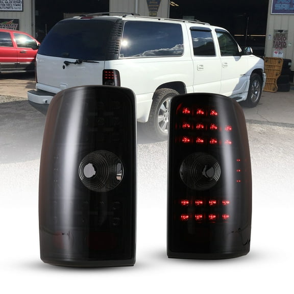 LED Tail Lights Smoke Pair for 2000-2006 Chevy Suburban 1500 2500 Tahoe Yukon XL