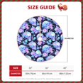 thumbnail image 2 of Fotbe flower Skull star Pattern Christmas Tree Skirt, Tree Skirts Plush Christmas Decorations, Christmas Tree Skirts Xmas Decorations Holiday Party Decor-36", 2 of 6