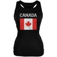 thumbnail image 1 of World Cup Distressed Flag Canada Black Juniors Soft Tank Top - 2X-Large, 1 of 1