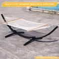 thumbnail image 3 of Prime Garden 12 Ft Indoor/Outdoor Powder Coated Galvanized Steel Arc Hammock Stand,Black, 3 of 8