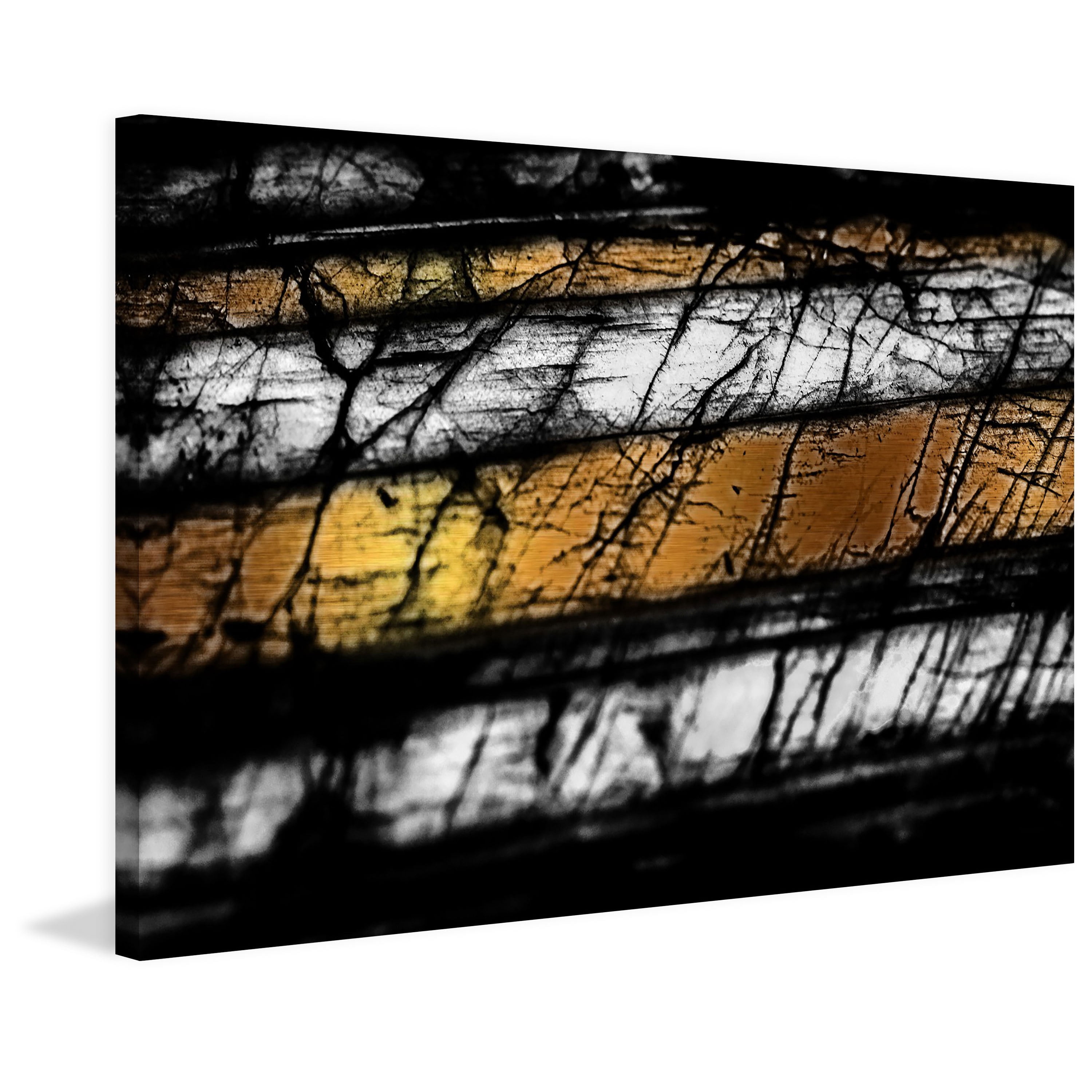 Marmont Hill "Black Threads" Painting Print on Wrapped Canvas