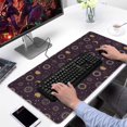 thumbnail image 2 of Long Mouse Pads for Desk,Dark Purple Sun Moon Star Pattern Desk Mats on Top Of Desks, Desk Mouse Pad Extra Large with 3mm Non-Slip Base and Stitched Edge for Gaming,Office,Work,Home 31.5"x15.7", 2 of 6