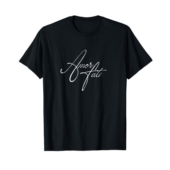 Stoic Philosophy Latin Quote TShirt Amor Fati Love your Fate T-Shirt