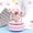 Pink, variant on Blue Plastic Carousel Music Box For Girls Projection Lantern Cake Decoration With Rotating Horses And Light Up Stars Blue Color