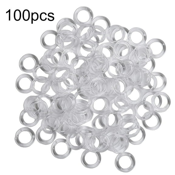 Yannee 11mm Clear Plastic Roman Blind Curtain Rings Vertical Blinds Curtain Parts