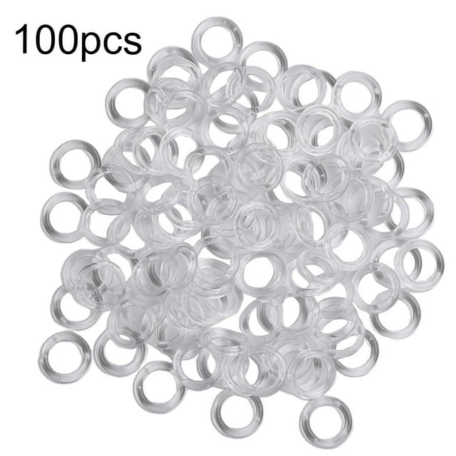 11mm Clear Plastic Roman Blind Curtain Rings Vertical Blinds Curtain Parts