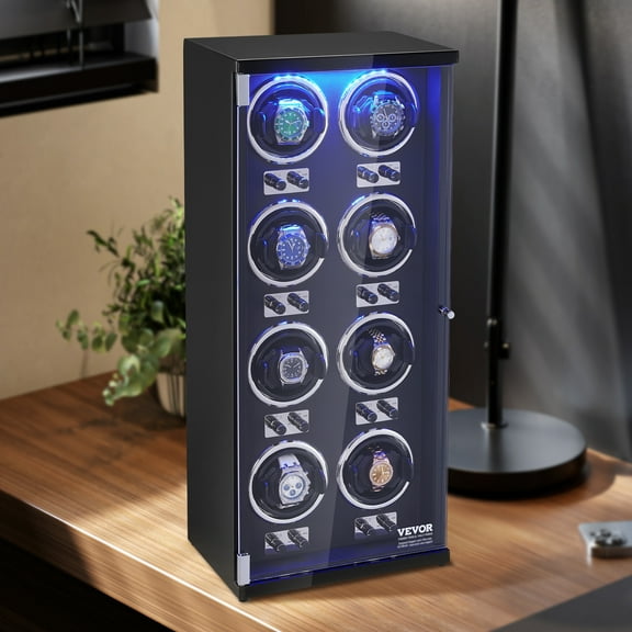 SKYSHALO Watch Winder for 8 Automatic Watches with 8 Quiet Japanese Mabuchi Motors