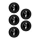 thumbnail image 1 of Junta amortiguadora de puerta de coche, accesorios de aislamiento acústico y amortiguador de impactos 5x negro con letrero, 1 of 9