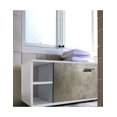 thumbnail image 2 of Gabinete Baño Moderno MDF Elegante Puerta Vinil Gris Rugodo Minimalista, 2 of 4