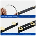 thumbnail image 3 of Unique Bargains 2 Set Corset Busk, 11" Black Steel Boning Support with Gold Buttons Spring Steel Corset Busk Corset Boning, 3 of 6