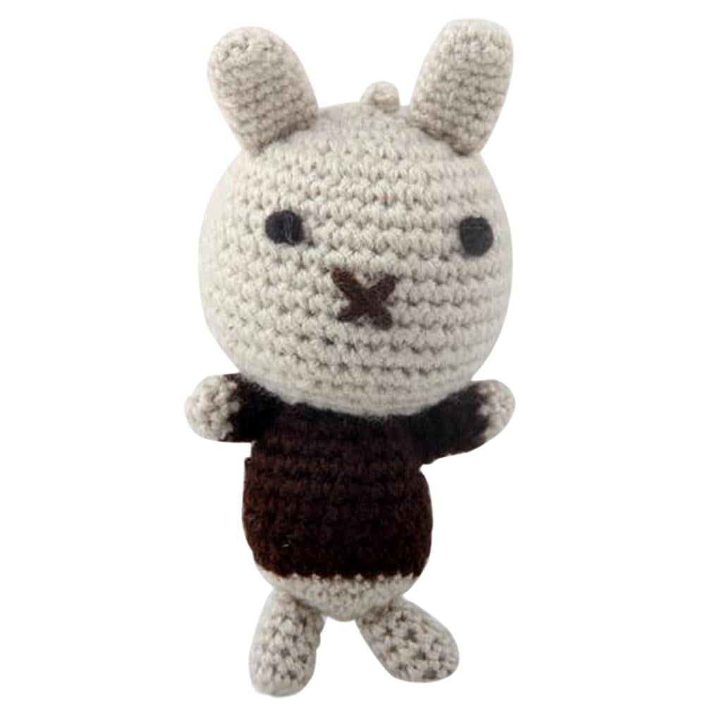 Crochet Rabbit Crochet Kit DIY Doll Crochet Kit For Beginners, . Cotton, , Thread, Stitch Marker, Eye Accessories, Drawing