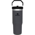thumbnail image 1 of STANLEY Gobelet en Acier Inoxydable IceFlow - Bouteille d'Eau Isolée sous Vide pour la Maison, et Voiture Gobelet Réutilisable avec Paille Résistant aux Fuites Flip Froid pendant 12 Heures Ou Glacé pendant 2 Jours, Charbon, 30 OZ / 0.89 L, 1 of 8