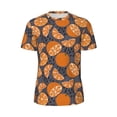 thumbnail image 6 of Rocae Various Oranges for Men's Mesh Quick-Dry Short Sleeve Workout T-Shirt,Mens Crew Neck Tee Lightweight Soft Classic T Shirts 3X-Large, 6 of 9