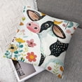 thumbnail image 7 of Ullo0ord Animal Throw Pillow Covers Milk Cow Pillow Covers for Kids,Cute Cow Cushion Covers,Floral Decorative Pillow Covers, 7 of 7