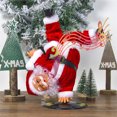 thumbnail image 3 of Injueey Muñeco de Navidad de Papá Noel, adornos navideños para el hogar, adornos navideños de alce, decoración de árbol de Navidad, regalos de Kits de decoración para fiestas Injueey HA008221-00B, 3 of 6