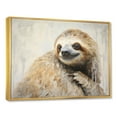 thumbnail image 2 of Designart "Pensive Tree Dweller I" Sloth Floater Framed Wall Art Prints, 2 of 5