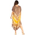 thumbnail image 2 of Sakkas Viveka Embroidered Caftan Dress - 18-Russetbrown - One Size, 2 of 5