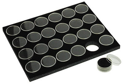 Medium Sized Round Acrylic Gem Jars Package Of 36 Black 