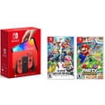 thumbnail image 1 of Consola Nintendo Switch - OLED 64Gb Modelo: Mario Red Edition (Versión Internacional) + juegos fisicos de Super Smash Bros Ultimate Standard Edition y Mario Party Superstars, 1 of 2