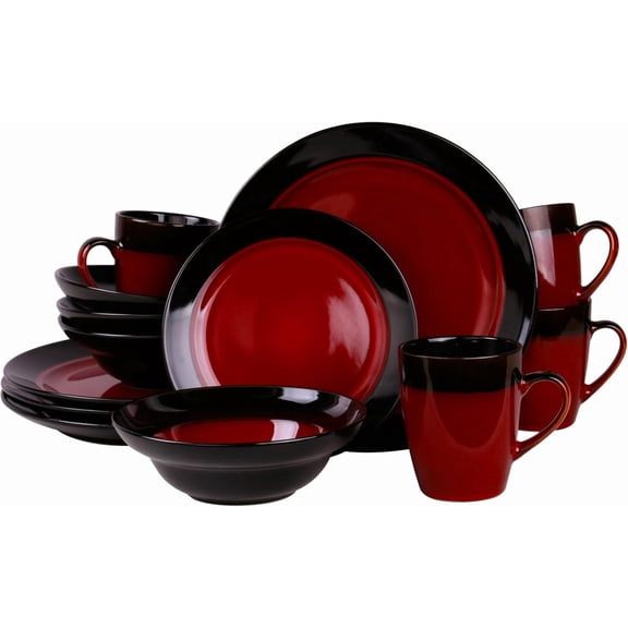 Hakille’s Tanizia 16 Piece High Gloss Dinnerware Set