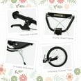 thumbnail image 4 of ALPULON 220 LBS Teens Kick Scooter with Adjustable Handlebar, Ride On Toy for Kids 5+, 16" Inflatable Wheels, Dual Brakes, Black, 4 of 9