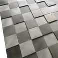 thumbnail image 2 of Mijas 11.97" x 11.97" Peel-and-Stick Mosaic Tile in Steel Grey (Pack of 11), 2 of 8