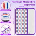 thumbnail image 2 of ILAVCLEAN 7 Pcs Reusable Mop Pads for SwifferWet Jet Refills, Replacement Dry Wet Mopping Pads Floor Cleaning for All Kinds of Floor Surface, 2 of 7