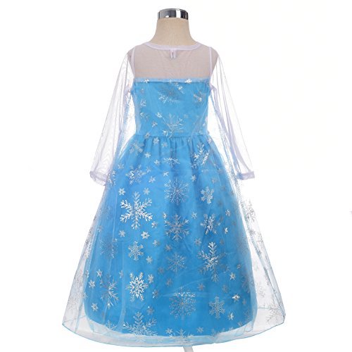 Lito Angels Disfraz de princesa para niñas pequeñas, vestido de reina de nieve, disfraz de Lito Angels Lito Angels