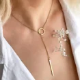 thumbnail image 1 of New Cross-border Couple Cavicle Chain Geometric Heart-shaped Light Luxury Temperament Simple Sweet Love Pendant Necklace Jewelry, 1 of 5