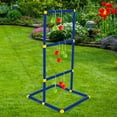 thumbnail image 2 of Ladder Ball Toss Game Set for Lawn Backyard Family Interactive Game Children's Ladder Golf Stand Portable Indoor Outdoor Sports Multicolor, 2 of 5