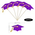 thumbnail image 2 of Decoración para magdalenas, clase de graduación de Gybeizhu, 2026, oro morado, 2 of 5