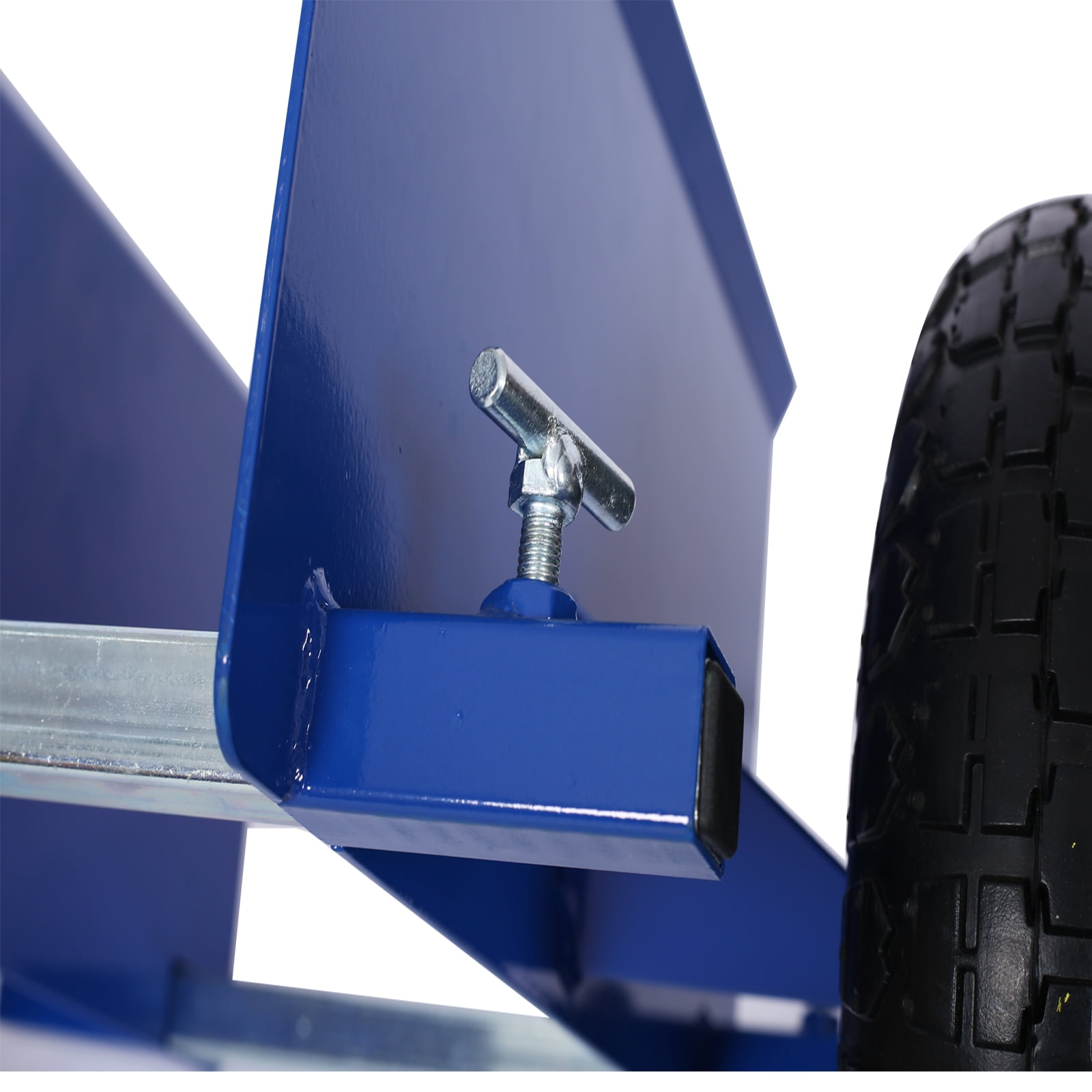 Holaki 600lb Panel Dolly, 10in Pneumatic Wheels, Blue