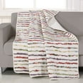 thumbnail image 3 of Global Trends 60" x 50" Georgina Floral Throw, 3 of 7